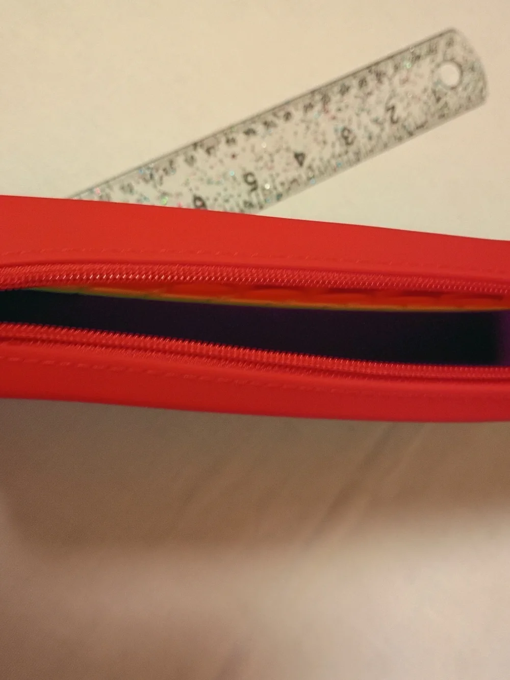 Rainbow Silicone Pop Bubble Fidget Zipper Pouch